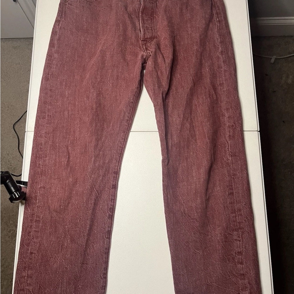 Levi's 501 straight fit button fly denim jeans 36x30